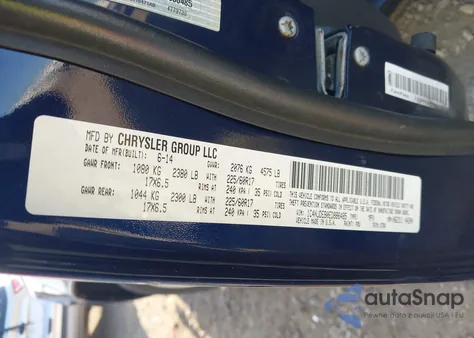 2014 Jeep Compass Latitude z USA, uszkodzony, nr VIN 1C4NJDEB0ED886485